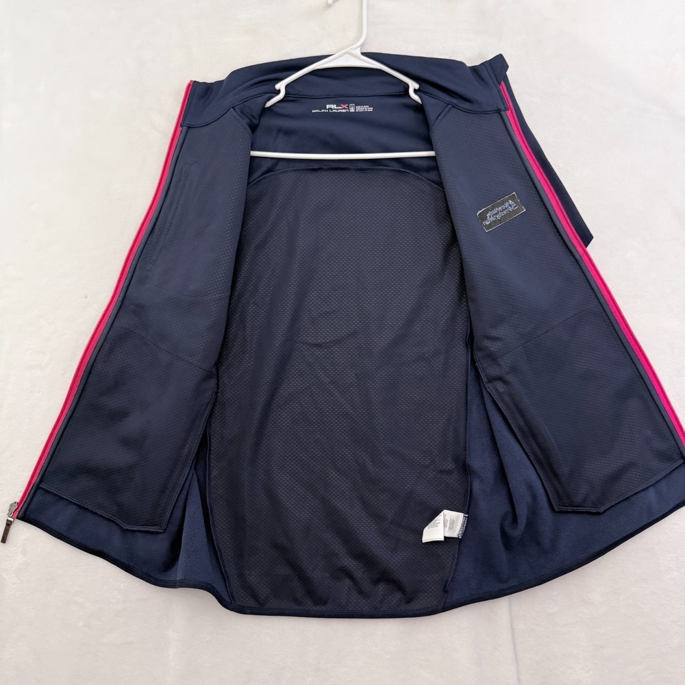 RLX Ralph Lauren Vest Mens L Blue Full Zip Golf Performance - Picture 2 of 11